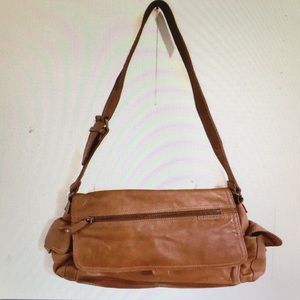 Fossil leather shoulder purse